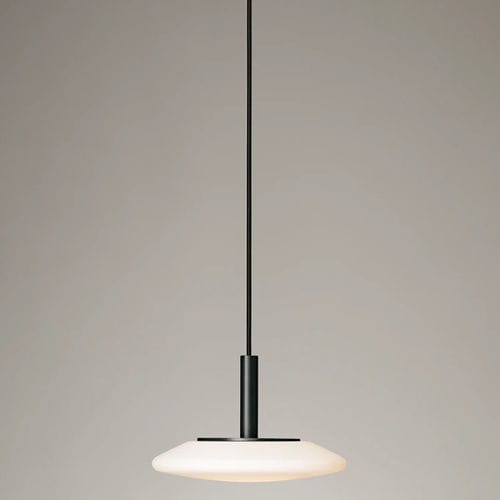 Contemporary ceiling light - THALES 4085 - ESTILUZ - round / metal / glass
