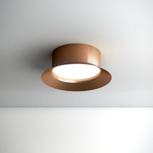 Contemporary ceiling light - MAINE : T-3410L / T-3411L-W - ESTILUZ - round / metal / acrylic