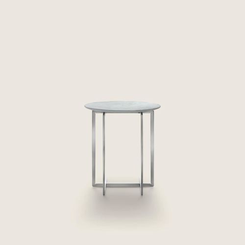 Minimalist design coffee table - MARMADUKE - FLEXFORM - metal / marble / thermoplastic