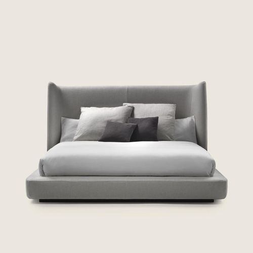 Contemporary bed - MIDNIGHT - FLEXFORM - with headboard / with upholstered headboard / upholstered