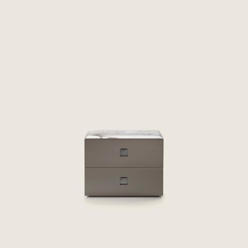 High chest of drawers - RAFAEL - FLEXFORM - contemporary / metal / wooden