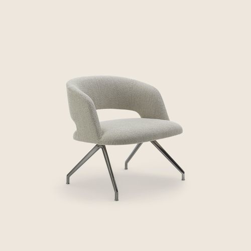 Contemporary armchair - ALMA - FLEXFORM - leather / polyurethane foam / fabric