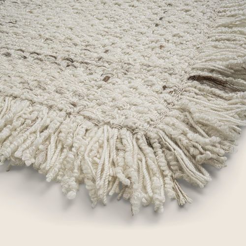 Minimalist design rug - COCO - FLEXFORM - plain / New Zealand wool / velvet