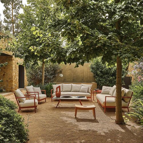 Contemporary sofa - CAMARGUE - FLEXFORM - outdoor / fabric / polyester fiber