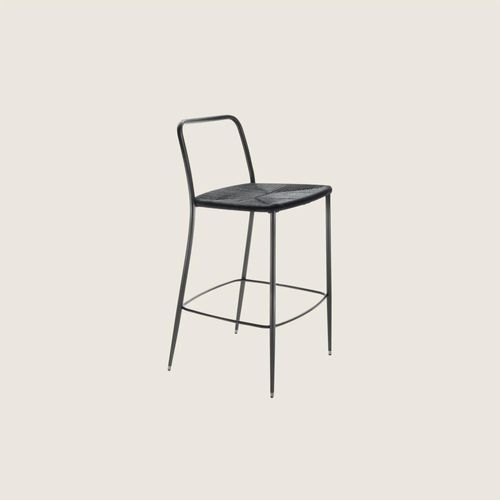 Contemporary bar stool - FIRST STEPS - FLEXFORM - polypropylene / cast aluminum base / 4-legged