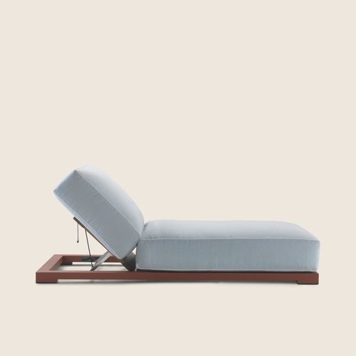 Minimalist design daybed - MILOS - FLEXFORM - aluminum / fabric / cotton