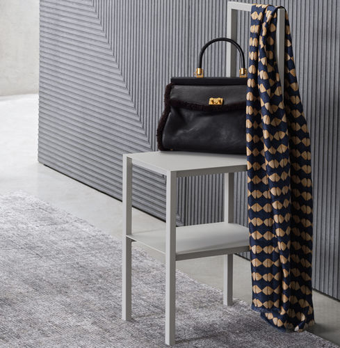 Contemporary bar chair - SERVOMUTO - Flou - indoor / fabric / steel