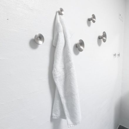 Contemporary coat hook - L1060 - Frost Design - stainless steel / individual