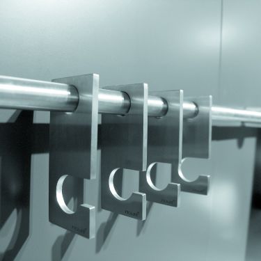 Contemporary coat hook -  N1907 - Frost Design - stainless steel / individual