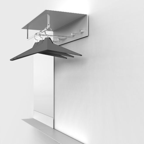Wall-mounted coat rack - U4003 - Frost Design - contemporary