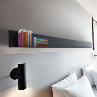 Wall-mounted shelf - U4022-B - Frost Design - contemporary / metal / black