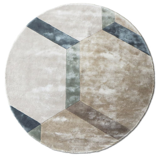 Contemporary rug - COBBLESTONE - G.T.DESIGN - geometric / Tencel® / rectangular