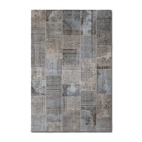 Patchwork rug - MEATPACKING ARGENTO - G.T.DESIGN - contemporary / wool / cotton