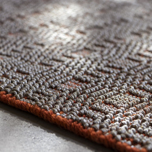 Contemporary rug - Paglietta Cotta Ocra - G.T.DESIGN - patterned / plain / polyester