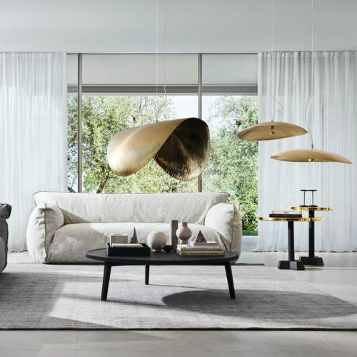 Pendant lamp - BRASS - GERVASONI - brass / contemporary / corded