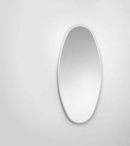 Wall-mounted mirror - BRIC - GLAS ITALIA - contemporary / oval / vertical