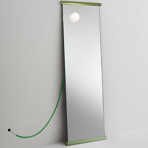 Free-standing mirror - ECCO - GLAS ITALIA - contract / contemporary / rectangular
