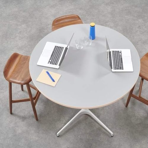 Contemporary coffee table - CIVIC  - Herman Miller - laminate / marble / steel base