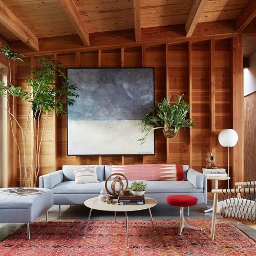 Corner sofa - BOLSTER - Herman Miller - contemporary / fabric / leather