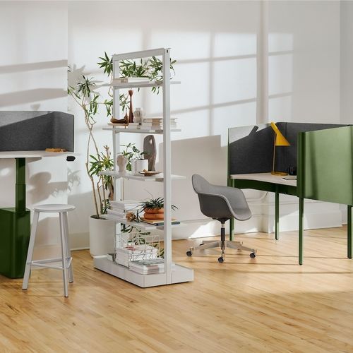 Free-standing shelves - OE1 - Herman Miller - contemporary / melamine / commercial