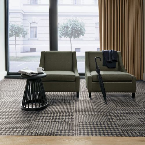 Carpet tile - COLLINS COTTAGE  - Interface - loop pile / polyamide / geometric pattern