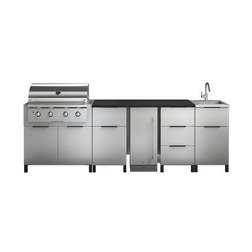 Contemporary kitchen - ESSENCE ESS-NAT-I6A-NP5 - JULIEN - stainless ...