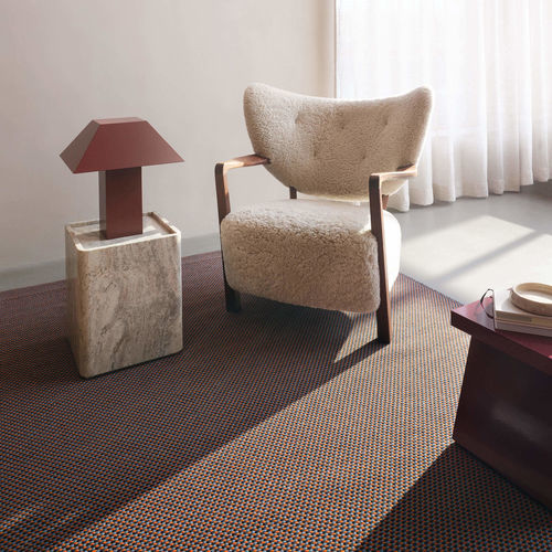 Modern rug - BONBON - KASTHALL - plain / wool / linen
