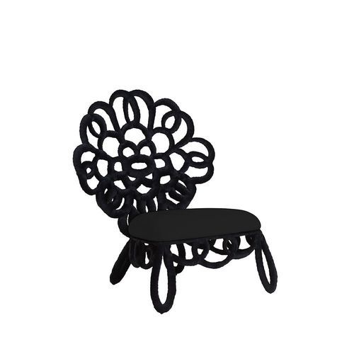 Design armchair - SAMBA EASYCHAIR - Kenneth Cobonpue - foam / fabric / velvet