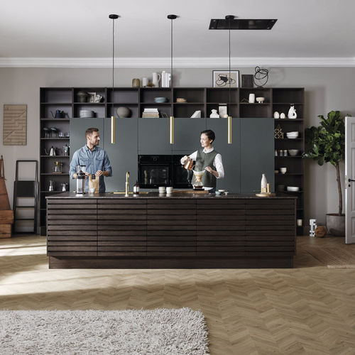 Fenix NTM® kitchen - BASE - HTH Køkkener - contemporary / solid wood / stainless steel
