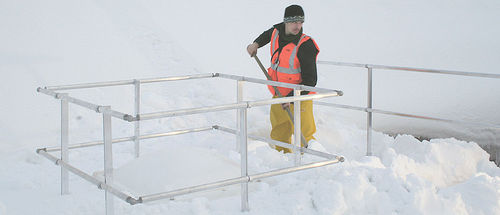 Aluminum railing - ROOF LIGHT BARRIERS® - dani alu - with bars / outdoor / for patio