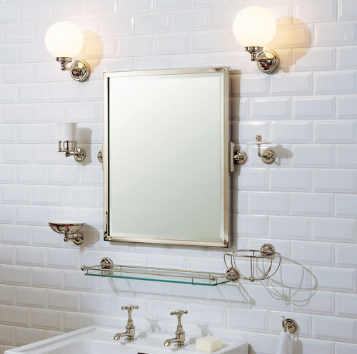 Wall-mounted bathroom mirror - LB 4509 - LEFROY BROOKS - classic / rectangular / chrome