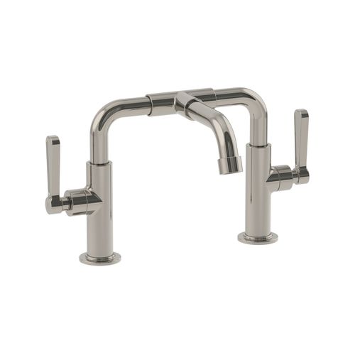 Double-handle washbasin mixer tap - TL 900 series - LEFROY BROOKS - countertop / wall-mounted / nickel