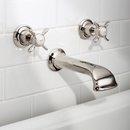 Double-handle bathtub mixer tap - LB 11 series - LEFROY BROOKS - countertop / wall-mounted / floor-mounted