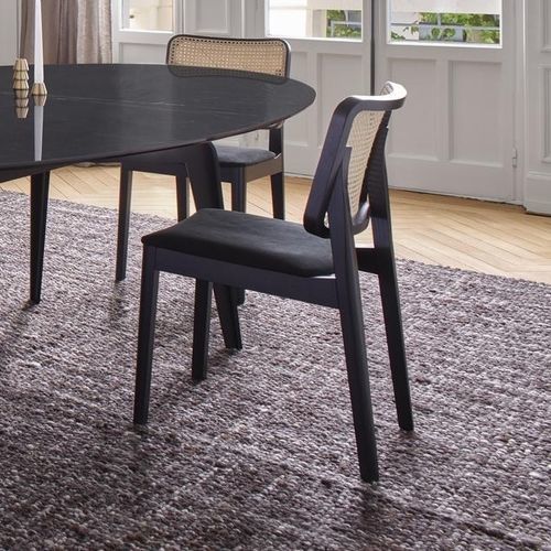 Contemporary chair - TAMBOUR - Ligne Roset - indoor / fabric / rattan