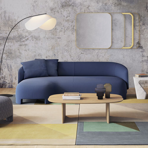 Corner sofa - TARU - Ligne Roset - contemporary / fabric / leather