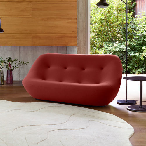 Contemporary sofa - BONNIE - Ligne Roset - fabric / leather / with removable cover