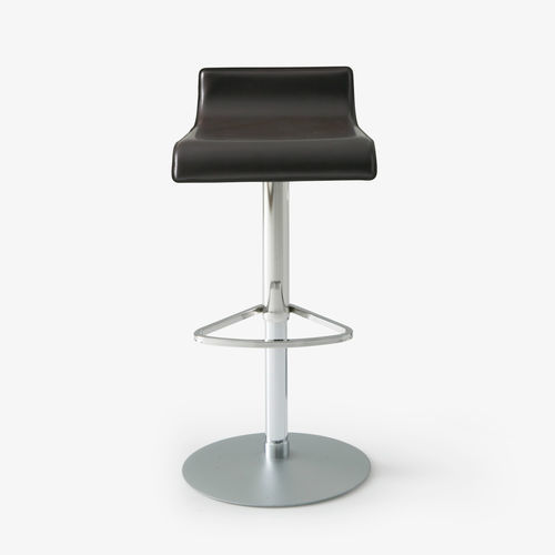 Contemporary bar stool - PAM - Ligne Roset - beech / PMMA / chromed metal base