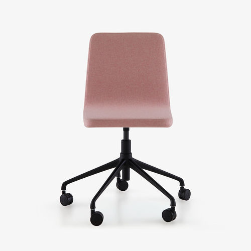 Contemporary office chair - VIK - Ligne Roset - indoor / fabric / polished aluminum base