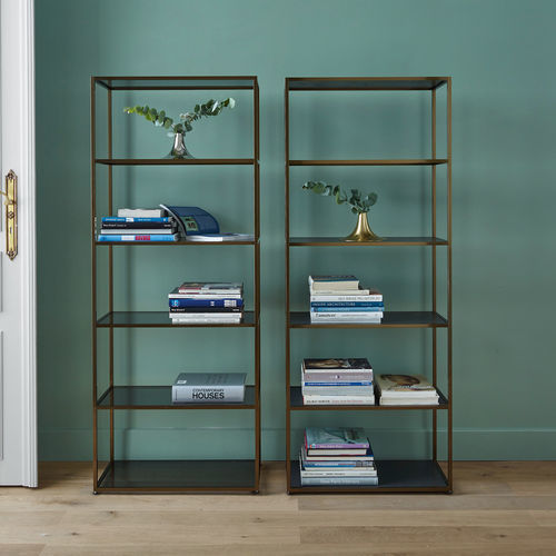 High bookcase - DITA - Ligne Roset - contemporary / aluminium / lacquered wood