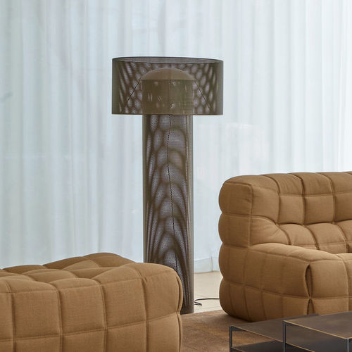 Floor-standing lamp - ASOLA - Ligne Roset - steel / sheet steel / PVC