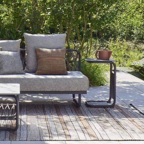 Contemporary side table - VALMER - Ligne Roset - polypropylene / lacquered aluminum / lacquered aluminum base