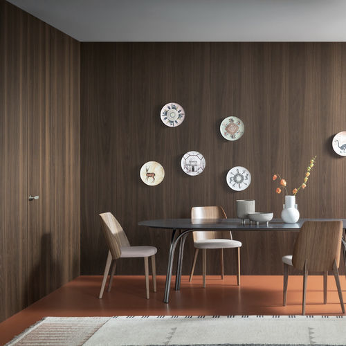Wood decorative panel - BOISERIE - Lualdi - for interior / lacquered / matte