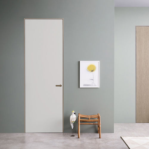 Interior door - RASOLINE 55S - Lualdi - wooden / aluminum / swing