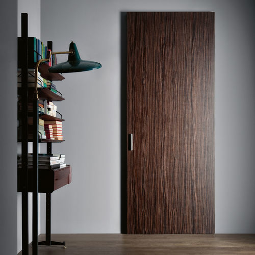 Interior door - DRIVE - Lualdi - wooden / glass / sliding