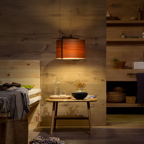 Pendant lamp - ICON - Lzf-Lamps - metal / wooden / contemporary