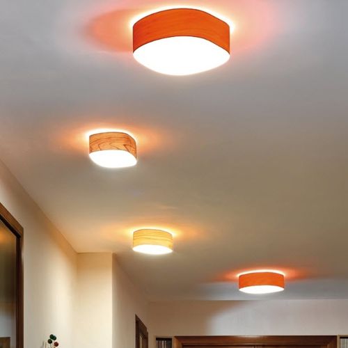 Contemporary ceiling light - GUIJARROS - Lzf-Lamps - acrylic / wooden / LED