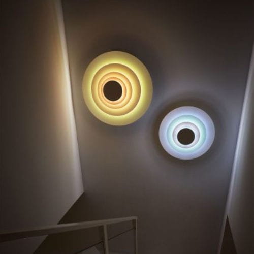 Contemporary wall light - CONCENTRIC - Marset Iluminacion - indoor / metal / round