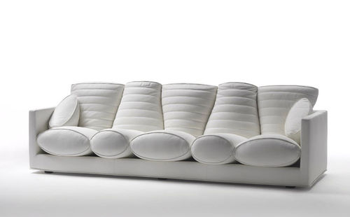 Contemporary sofa - PROSCIUTTO - Meritalia - fabric / gray / by Marc Newson