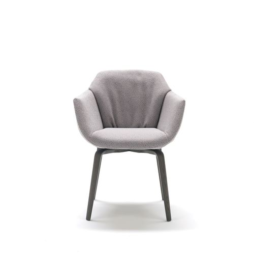 Contemporary chair - NAOS  - MisuraEmme SpA - indoor / fabric / leather