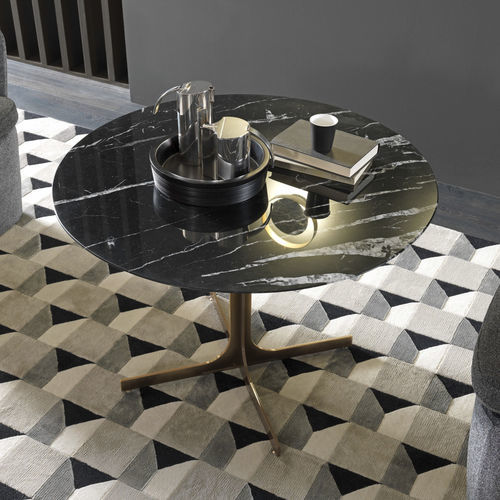 Contemporary table - JANUS LOUNGE - MisuraEmme SpA - wooden / glass / marble